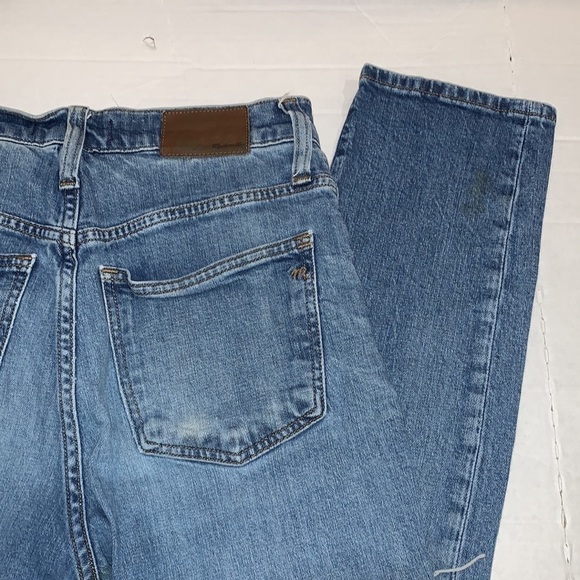 MADEWELL denim the high rise slim boyjean Boyfriend fit distressed jeans size 25 - Picture 9 of 16